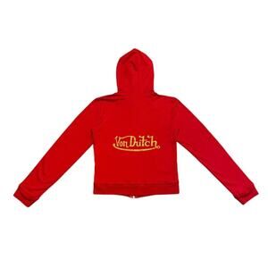 Vintage Y2K 2000’s Von Dutch front zip hoodie Size L